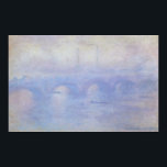 ウォータールー橋、Claude Monetによるミスト効果 ポスター<br><div class="desc">Waterloo Bridge,  Effect of Mist (1903) by Claude Monetはヴィンテージ印象派の美術素晴らし建築絵画の作品。テムズ川の上にボートで漕ぐ乗組員がいる。霧が立ち込める霧の朝、イギリスのロンドンのウォータールー橋。アーティストについて：クロード・モネ(1840-1926)は印象派の運動の創始者であフランスのり絵画、その絵画の大部分は「空中に浮かぶ」（野外に浮かぶ）スタイル印象派の風景である。</div>