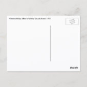 ウォータールー橋、Claude Monetによるミスト効果 ポストカード (裏面)