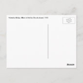 ウォータールー橋、Claude Monetによるミスト効果 ポストカード (裏面)