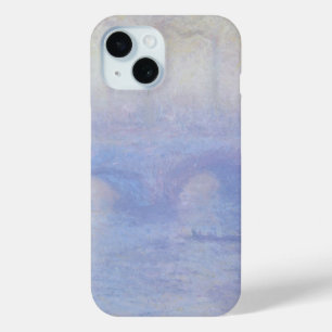 ウォータールー橋、Claude Monetによるミスト効果 iPhone 15ケース