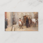 ウォータールー(キャンバスの油)の後のナポレオン 名刺 (裏面)