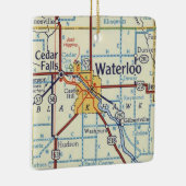 ウォータールーIAヴィンテージマップ セラミックオーナメント (右)