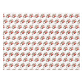 ウォーター素朴カラーウィンター(鳥)ショウジョウコウカンチョウホリーブランチ テーブルクロス (正面(横))