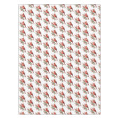 ウォーター素朴カラーウィンター(鳥)ショウジョウコウカンチョウホリーブランチ テーブルクロス (正面)