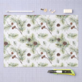 ウォーター素朴カラーウッドランドフォレストホリデイ 薄葉紙 (クラフト)