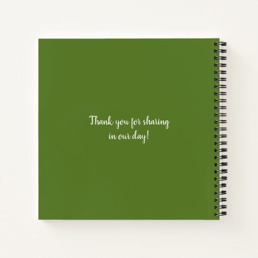 ウォーター素朴カラーグリーンリーリースゲストハウス ノートブック (裏面)