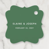 ウォーター素朴カラーシトラスレモン結婚式の引き出物ラベル フェイバータグ (裏面)