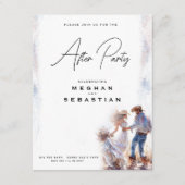 ウォーター素朴カラー結婚カウボーイ エンクロージャーカード (正面)