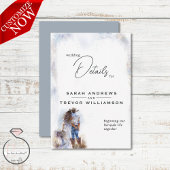 ウォーター素朴カラー結婚カウボーイ エンクロージャーカード