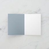 ウォーター素朴カラー結婚カウボーイ サンキューカード (内部)