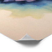 ウォーター絵画カラーの妖精ガーランドを保持 ポスター (角)