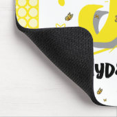 ウォーター色ひまわり蝶マウスパッド マウスパッド (コーナー)