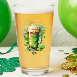 ウォーター色アイリッシュグリーンビールSt patricks day タンブラーグラス