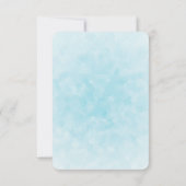 ウォーター色ウルフとボホスタイルリースありがとう サンキューカード (裏面)