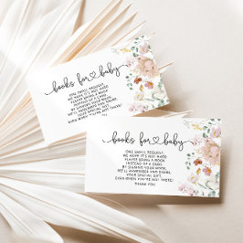 ウォーター色ワイルドフラワーブックベビーチケットエンクロージャ エンクロージャーカード