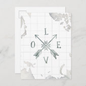 ウォーター色ワンダーラストアドベンチャーIII |愛 ポストカード (正面/裏面)