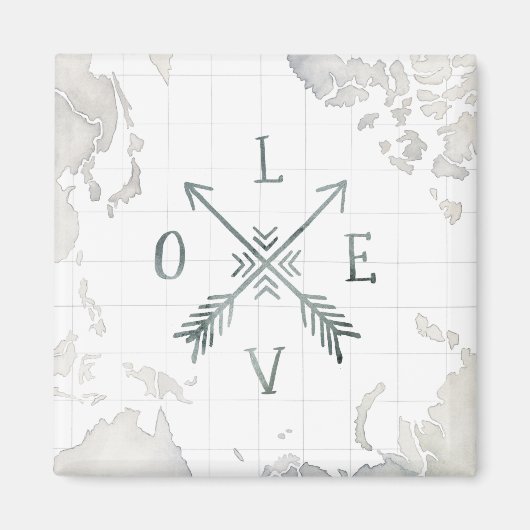 ウォーター色ワンダーラストアドベンチャーIII |愛 マグネット (正面)