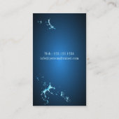 ウォーター・エアロビクスの専門の個人事業カード 名刺 (裏面)