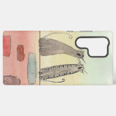 ウォーター・カラーの路地の猫 SAMSUNG GALAXYケース (裏面横)