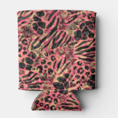 ウォーター・カラー・アニマル・サファリプリント 缶クーラー (裏面)