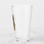 ウォーター・カラー・ウルフ野生動物アートグラス タンブラーグラス (左)