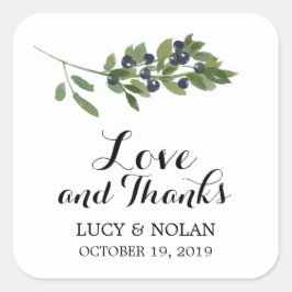 ウォーター・カラー・オリーブ・オーチャード |お願い スクエアシール