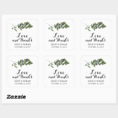 ウォーター・カラー・オリーブ・オーチャード |お願い スクエアシール (シート)