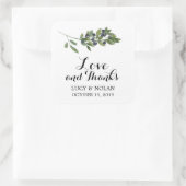 ウォーター・カラー・オリーブ・オーチャード |お願い スクエアシール (バッグ)