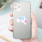 ウォーター・カラー・オーストラリア・ステッカー シール (スマートフォン)