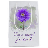 ウォーター・カラー・ダリアfor Friend ミディアムペーパーバッグ (正面)