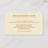 ウォーター・カラー・ドッグス・ウォーカーペットシッター 名刺 (裏面)