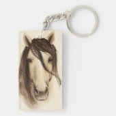 ウォーター・カラー・バーン・アニマル |ホース キーホルダー (裏面)