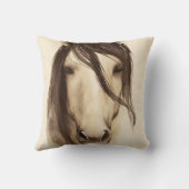 ウォーター・カラー・バーン・アニマル |ホース クッション (裏面)