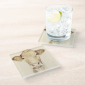 ウォーター・カラー・バーン・アニマル |牛 ガラスコースター (アングル)