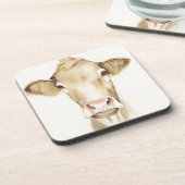 ウォーター・カラー・バーン・アニマル |牛 コースター (左側)