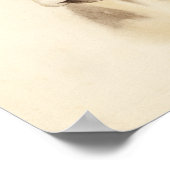 ウォーター・カラー・バーン・アニマル |牛 ポスター (角)