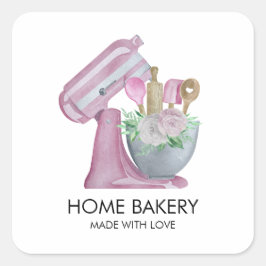 ウォーター・カラー・ミキサーとフラワーズベーキング スクエアシール