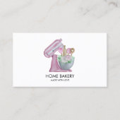 ウォーター・カラー・ミキサーとフラワーズベーキング 名刺 (正面)