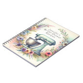 ウォーター・カラー・ミキサー&フラワーズブライダルシャワー ノートブック (左側)