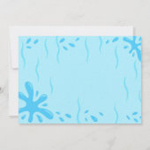 ウォーター スライド バースデー パーティー バッシュ フォト 招待状 (裏面)