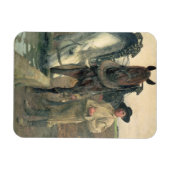 ウォーター・トラフの馬, 1884 (キャンバス上の油) マグネット (横)