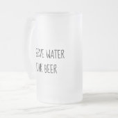 ウォーター・ドリンクを節約ビール曇りマグカップのお父さんの日 フロストグラスビールジョッキ (正面左)