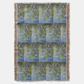 ウォーター・リリーバイクロード・モネクラシックー印象派 スローブランケット (正面縦)