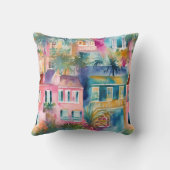 ウォータ名門私立校風のーカラーチャールストンハウスズ クッション (裏面)