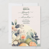 ウォータ素朴ーカラーシトラスブライダル 招待状 (正面)