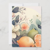 ウォータ素朴ーカラーシトラスブライダル 招待状 (裏面)