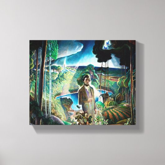 ウォーデン池ニューウェルコンバーズワイエス再訪 キャンバスプリント (正面)