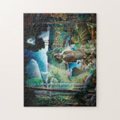 ウォーデン池ニューウェルコンバーズワイエス再訪 ジグソーパズル (縦)