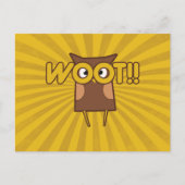 ウォートおめでとうフクロウ ポストカード (正面)