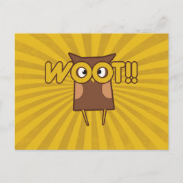 ウォートおめでとうフクロウ ポストカード